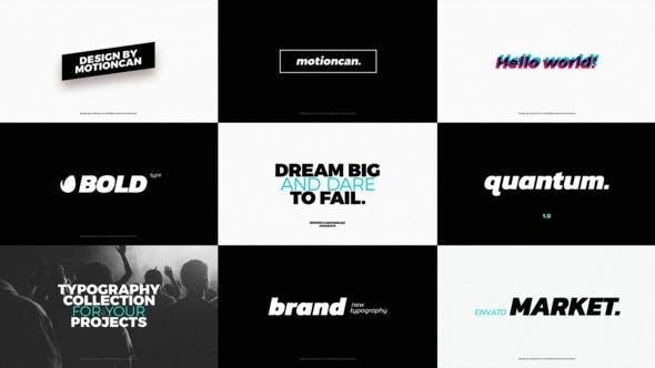 16 Marvelous Freebies For Bloggers in September 14 Quantum | Animated Typography Pack