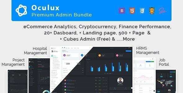 Oculux Mega Bundle - Responsive Admin Dashboard Template