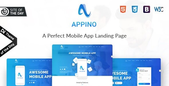 APPINO! - A Perfect Mobile App Landing Page