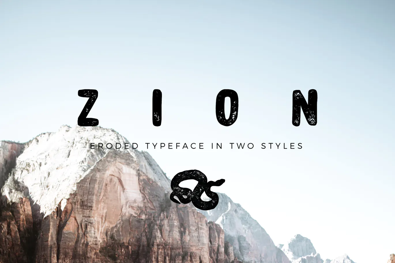 Zion | Eroded Grunge Font