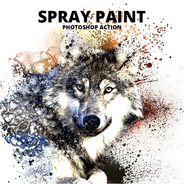 Spray Paint Photoshop Action