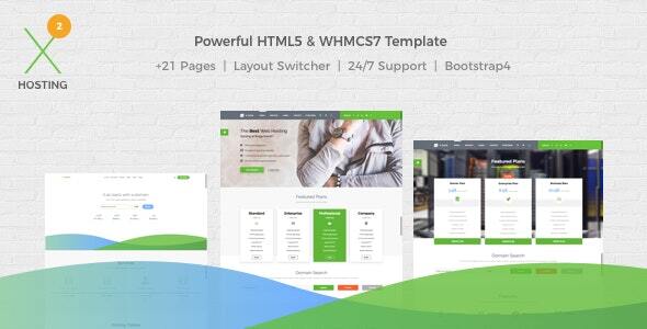 X-DATA – WHMCS7 & HTML5 Powerful Web Hosting Template
