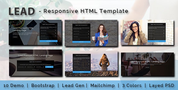 LEAD - Multipurpose Responsive HTML Landing Page