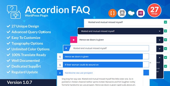 Accordion FAQ WordPress Plugin