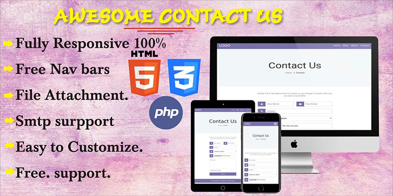 Awesome Contact Us Page