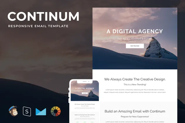 Continum - Responsive Email StampReady Builder