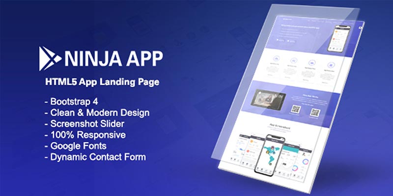 Ninja App - App Landing Page HTML