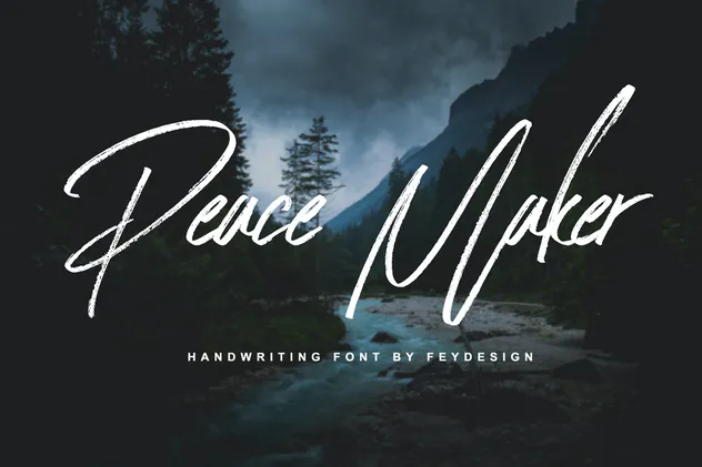 Peace Maker - Handletter Font