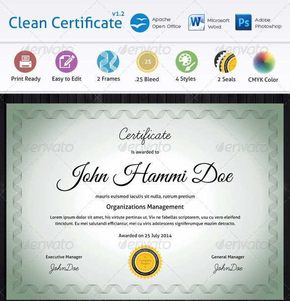 Clean Certificate