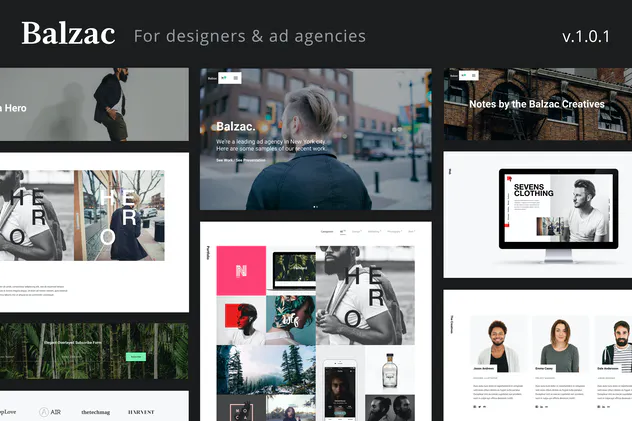 Balzac - A Creative HTML5 Template for Agencies