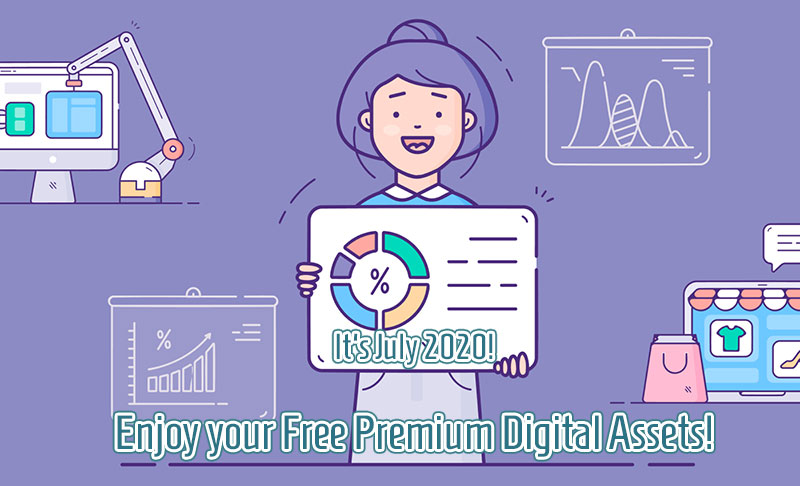 Enjoy your Free Premium Digital Assets July 2020