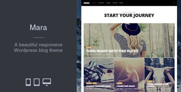 Enjoy your Free Premium Digital Assets! It's July 2020! 29 Mara - Beautiful Photo WordPress Blog Theme