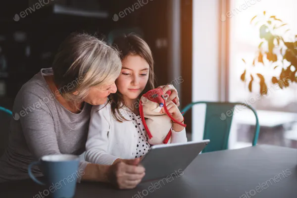 Small Girl with Grandmother