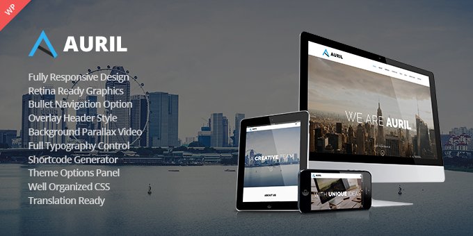 Auril Creative One Page WordPress Theme