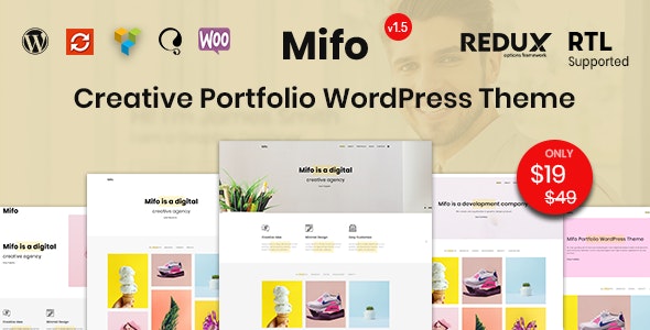 Mifo - Creative Minimal Portfolio WordPress Theme