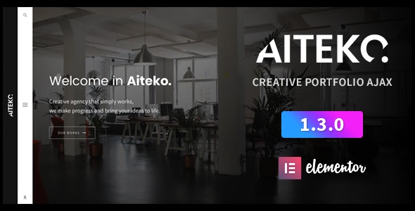 Aiteko - Creative Portfolio Ajax Elementor WordPress Theme