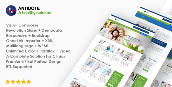 Antidote - Health & Medical WordPress Theme