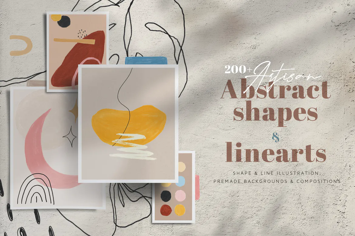 Artisan Abstract Shapes & Line Art