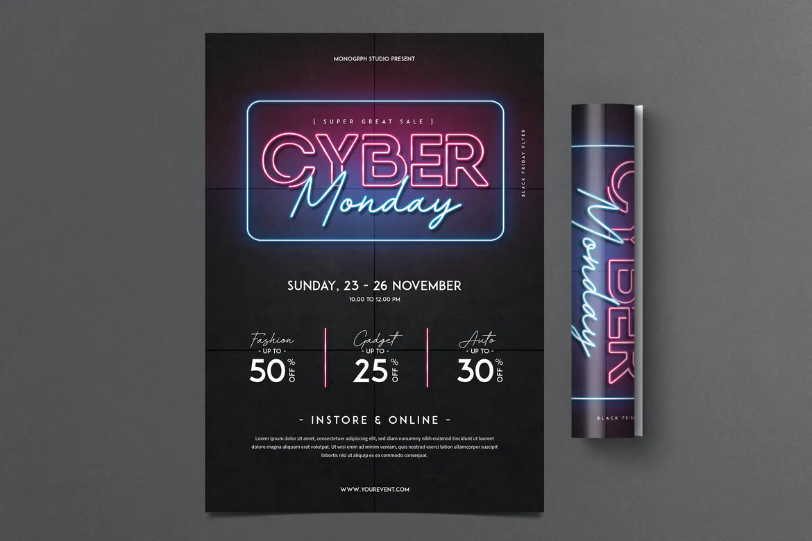 Cyber Monday Flyer