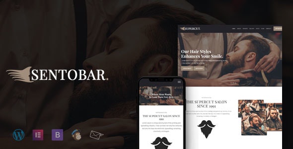 Sentobar - Barbershop WordPress Theme