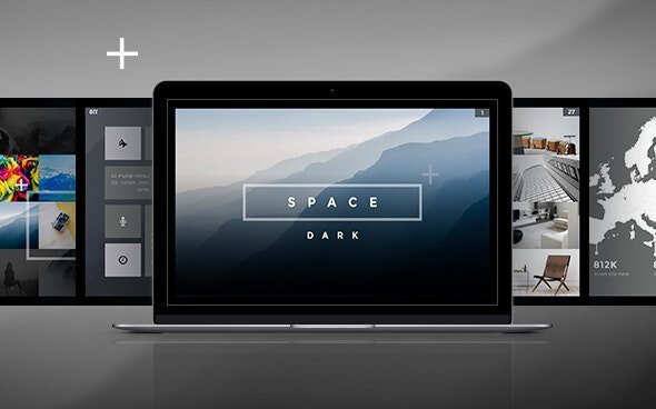 Space Dark PowerPoint Template