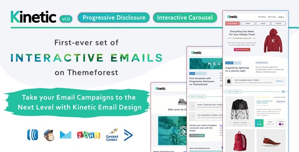 Kinetic - Interactive Emails + Robust Editor
